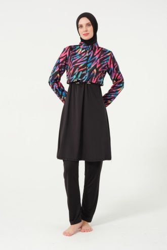 21109 Battal Boy Tesettür Likra Mayo