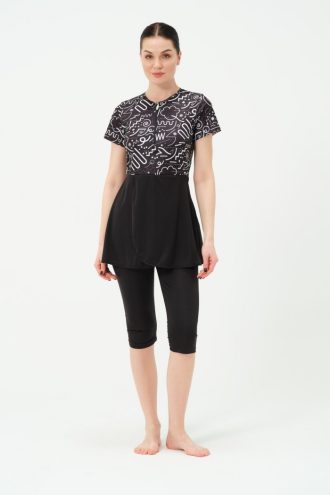 Yarı Kapalı Likralı Mayo