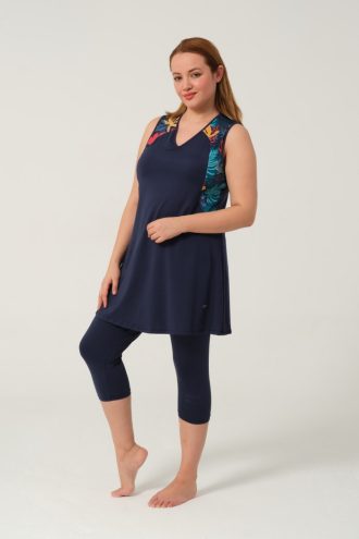 2526 Battal Boy Yarı Kapalı Likra Mayo 